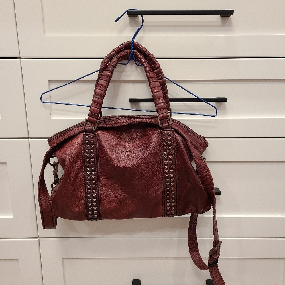 Liebeskind Burgundy Leather Shoulder Bag